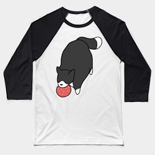 Cat Enjoying Salami Baseball T-Shirt